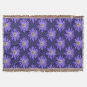Daisy Blume Blanket Lila Daisies Throw Blanket Decke (Vorderseite)