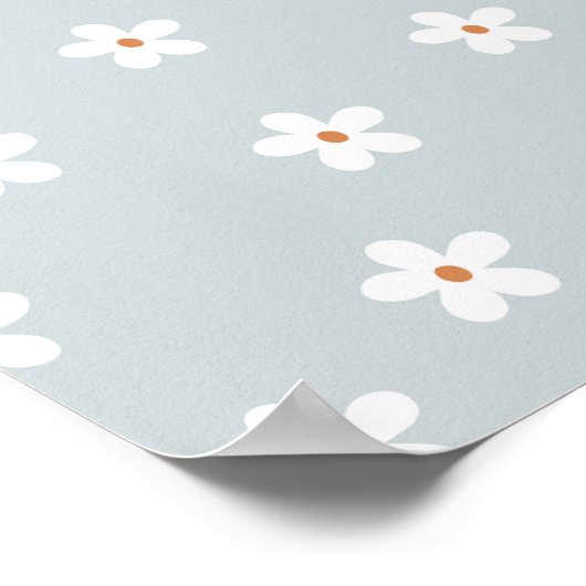 Daisy Blume Blue Poster (Ecke)