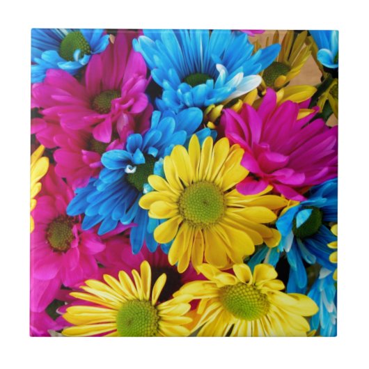 Daisy Blume blühen Liebe Destiny Dusche Party Fliese (Vorderseite)