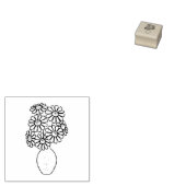 Daisy Blume Bouquet Vase 2 Gummistempel (Stempel)