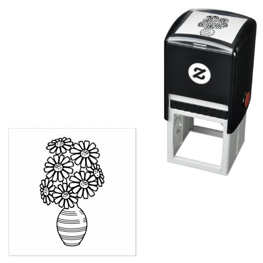 Daisy Blume Bouquet Vase Permastempel (Beispiel)