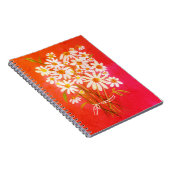 Daisy Blume Bouquet Watercolor Red Notizblock (Rechte Seite)