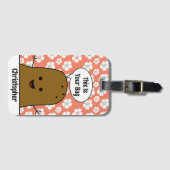 Daisy Blume, Brown Potato, Ihre Tasche, kundenspez Gepäckanhänger (Vorderseite (Horizontal))