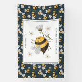 Daisy Blume Bumblebee Bee Baby Dusche Banner (Vertikal)