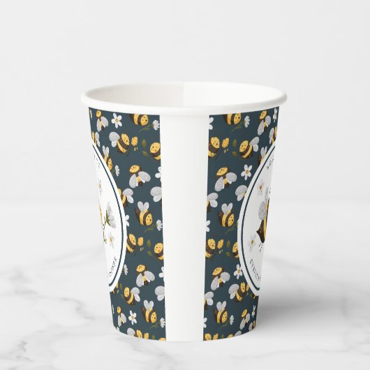 Daisy Blume Bumblebee Bee Baby Dusche Pappbecher (Links)