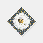 Daisy Blume Bumblebee Bee Baby Dusche Serviette (Ecke)