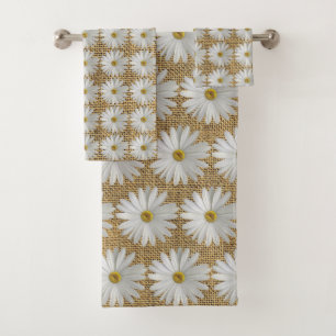 Daisy Blume Burlap Badhandtuch Set