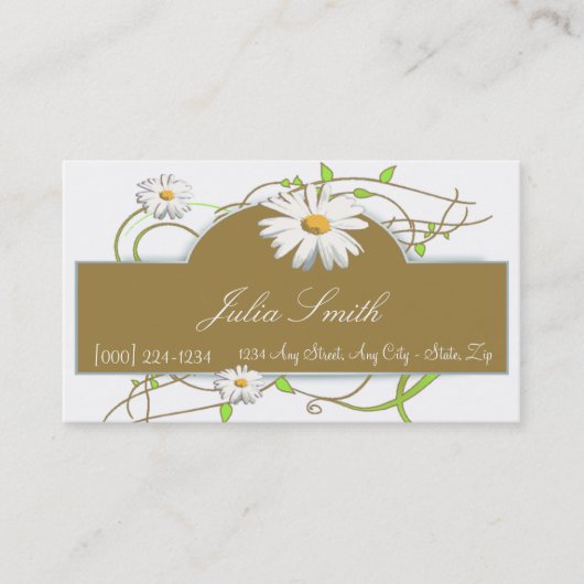 Daisy Blume Business Card Visitenkarte (Vorderseite)