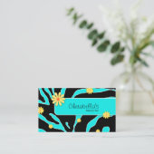 Daisy Blume Business Card Zebra Blue YB Visitenkarte (Stehend Vorderseite)