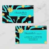 Daisy Blume Business Card Zebra Blue YB Visitenkarte (Vorne/Hinten)