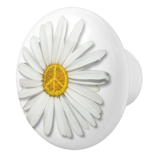 Daisy Blume des inneren PEACE Symbolzeichens - Hip Keramikknauf (Rechts)
