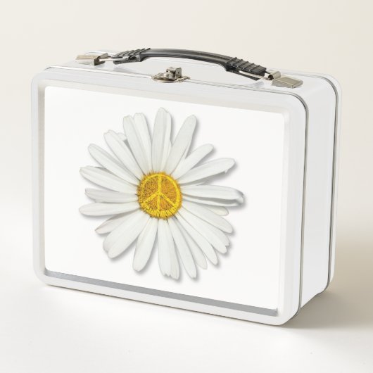 DAISY-Blume des Symbol-Symbols im Inneren des FRIE Metall Brotdose (Vorderseite)