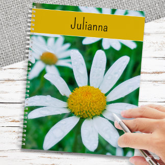 Daisy Blume Elegante Floral Personalisiert Notizblock