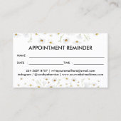 Daisy Blume Ernennung von Design für Heimtierindus Visitenkarte (Rückseite)