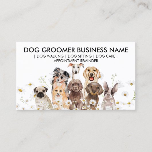 Daisy Blume Ernennung von Design für Heimtierindus Visitenkarte (Vorderseite)