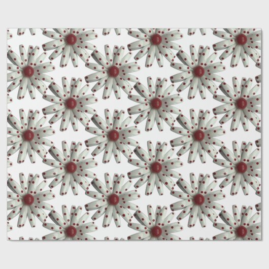 Daisy Blume Fashion Floral Retro Mod 60er Garden Geschenkpapier (Flach)