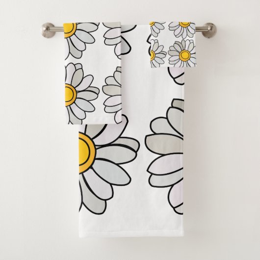 Daisy Blume Floral Daisy Badhandtuch Set (Insitu)