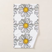 Daisy Blume Floral Daisy Badhandtuch Set (Handtuch)
