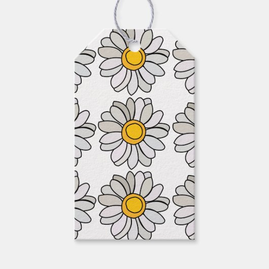 Daisy Blume Floral Daisy Geschenkanhänger (Vorderseite)