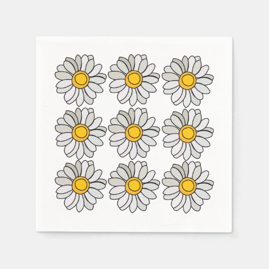 Daisy Blume Floral Daisy Party Serviette (Vorderseite)