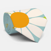 Daisy Blume Floral Pattern Girly Regenbogenpadel Krawatte (Gerollt)