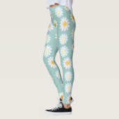 Daisy Blume Floral Pattern Girly Regenbogenpadel Leggings (Links)