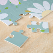 Daisy Blume Floral Pattern Girly Regenbogenpadel Puzzle (Seite)