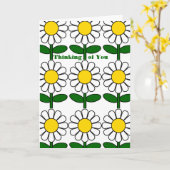 Daisy Blume florales Denken von benutzerdefinierte Karte (Gelbe Blume)