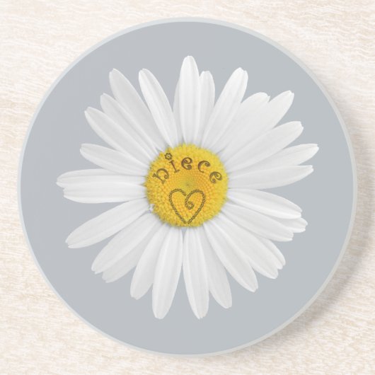 Daisy Blume for Niece Art Customground Sandstein Untersetzer (Vorne)