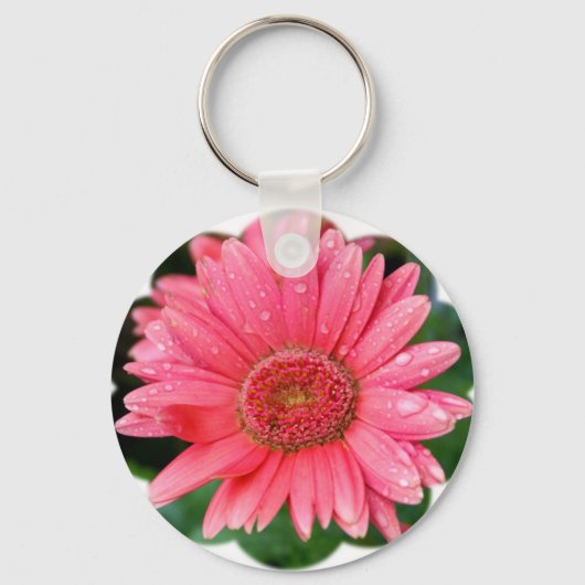 Daisy-Blume-Form Schlüsselanhänger (Vorderseite)