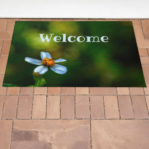 Daisy Blume Fotografy Floral Green Willkommen Fußmatte