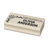 Daisy Blume Frame, Bibliotheksbuch Gummistempel (Stempel)