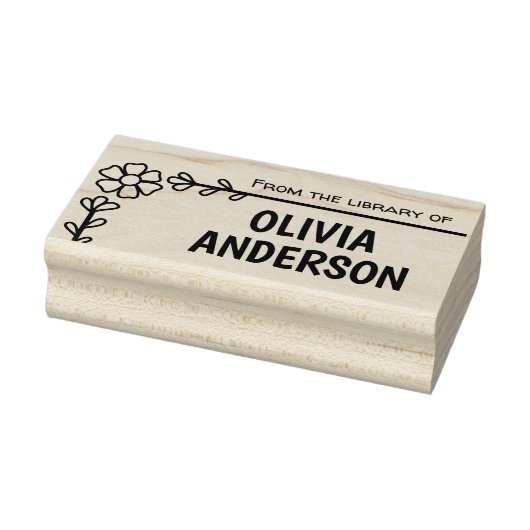 Daisy Blume Frame, Bibliotheksbuch Gummistempel (Stempel)