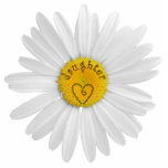 Daisy Blume für Daughter Art individueller Hinterg Fotoskulptur Magnet<br><div class="desc">Ein Tag für sich selbst oder ein Lieben mit einem Herz auf dem Kopf einer gedämpften Blume. Schaltfläche > Bearbeiten > Hintergrund anpassen,  um den Hintergrund zu ändern. Anpassen der Schaltfläche> Verwendung zum Anpassen...  Fügen Sie eine Nachricht oder einen Namen durch Hinzufügen von Text-Schaltfläche.</div>