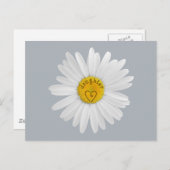 Daisy Blume für Daughter Art individueller Hinterg Postkarte (Vorne/Hinten)