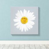 Daisy Blume für Mama Art Customizing Background Leinwanddruck (Insitu (Holzboden))