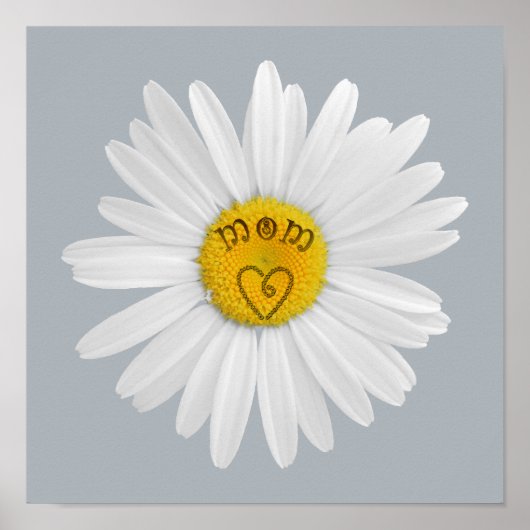 Daisy Blume für Mama Art Customizing Background Poster (Vorne)