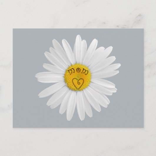 Daisy Blume für Mama Art Customizing Background Postkarte (Vorderseite)