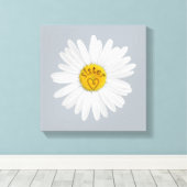 Daisy Blume für Sister Art Customizing Background Leinwanddruck (Insitu (Holzboden))