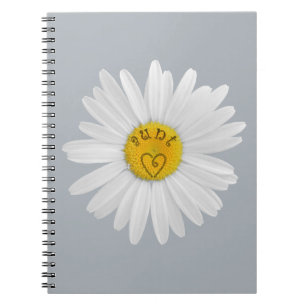 Daisy Blume für Tante Art individueller Hintergrun Notizblock