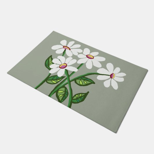 Daisy Blume Fußmatte (Schrägansicht)
