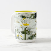 Daisy Blume Garden Coffee mugs custom Daisies Zweifarbige Tasse (Vorderseite Links)