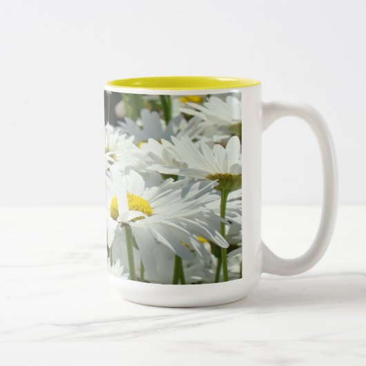 Daisy Blume Garden Coffee mugs custom Daisies Zweifarbige Tasse (Rechts)