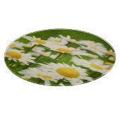Daisy Blume Gelb und Grün Schneidebrett (Ecke)