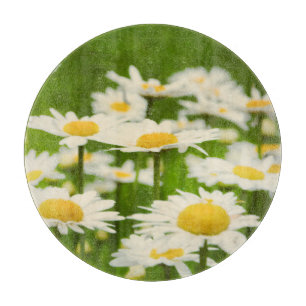 Daisy Blume Gelb und Grün Schneidebrett