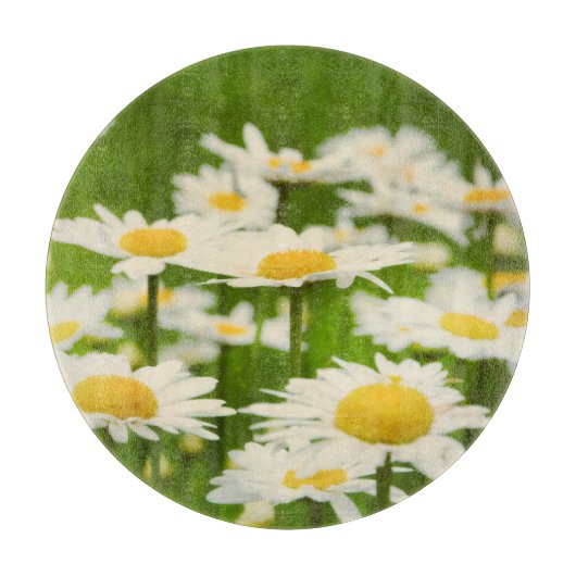 Daisy Blume Gelb und Grün Schneidebrett (Vorderseite)
