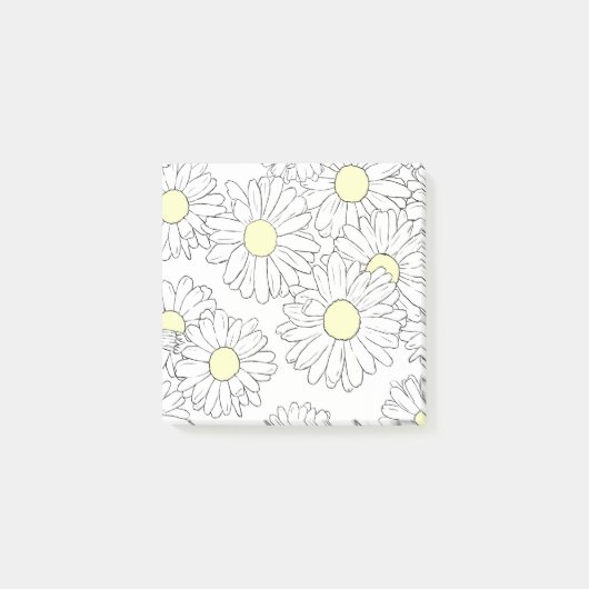 Daisy Blume Gelbe Post-It-Notizen Post-it Klebezettel (Vorderseite)