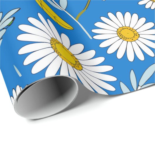 Daisy-Blume Geschenkpapier (Rolleneckpunkt)