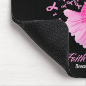 Daisy Blume Glaube Hoffnung Liebe Brustkrebs Mousepad (Ecke)