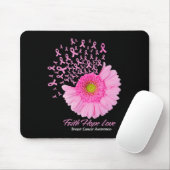 Daisy Blume Glaube Hoffnung Liebe Brustkrebs Mousepad (Mit Mouse)